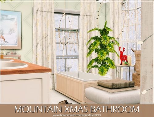 Mountain Xmas Bathroom
