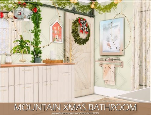 Mountain Xmas Bathroom