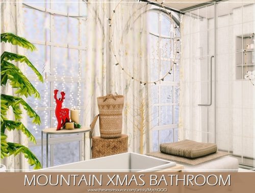 Mountain Xmas Bathroom