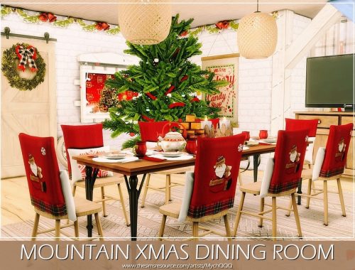 Mountain Xmas Dining Room