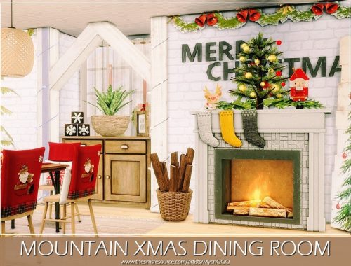 Mountain Xmas Dining Room