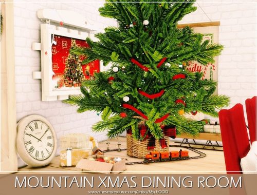 Mountain Xmas Dining Room