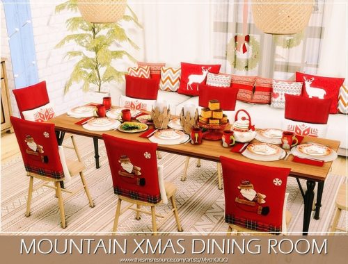 Mountain Xmas Dining Room