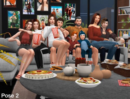 Movie night (Pose pack)