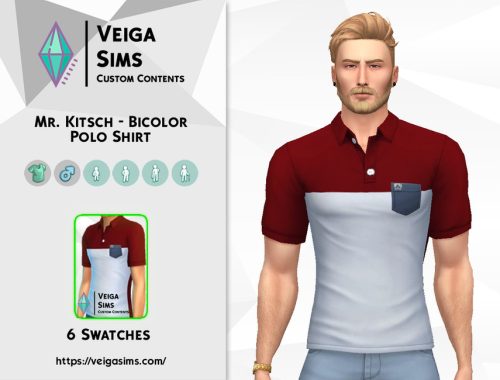 Mr. Kitsch - Bicolor Polo Shirt