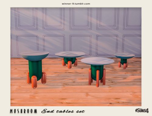 Mushroom End tables set