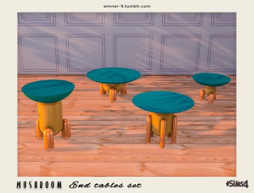Mushroom End tables set