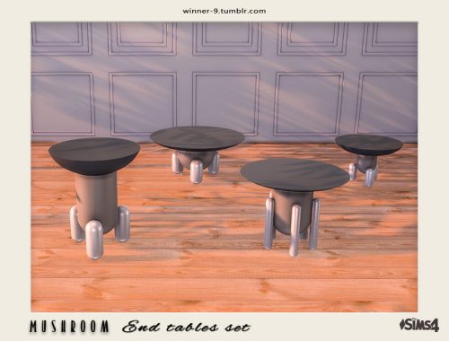 Mushroom End tables set