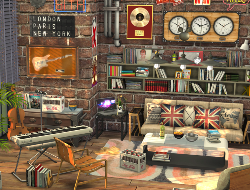 Music Studio // Living Room // CC needed
