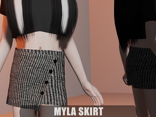 Myla Skirt at Clarity Sims