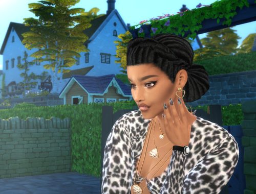 Natural Dread Twist Bun