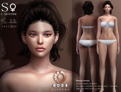 Naturel female skintones