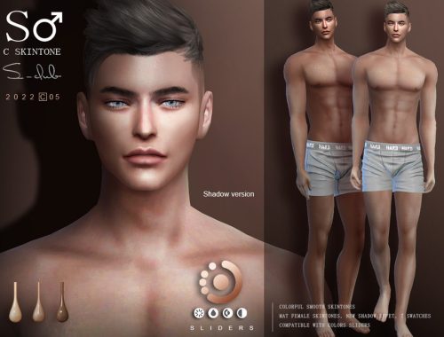 Naturel male skintones