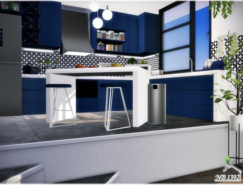 Navy blue&White Kitchen