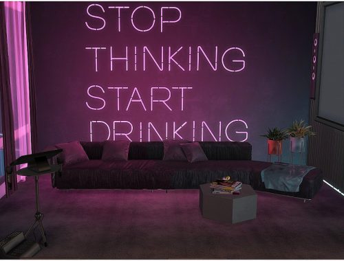 Neon Home Bar