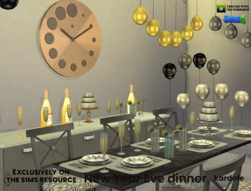 New Year Eve dinner