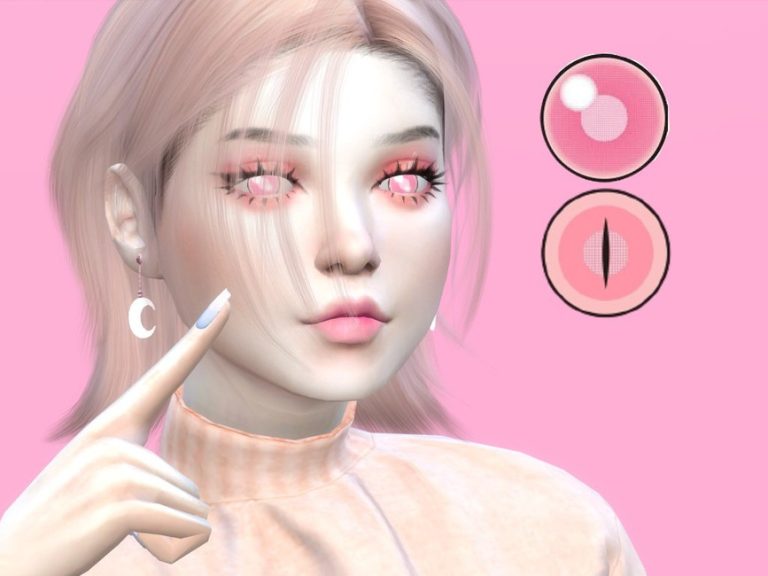 Nezuko Lenses (Demon Slay) - The Sims 4 Catalog