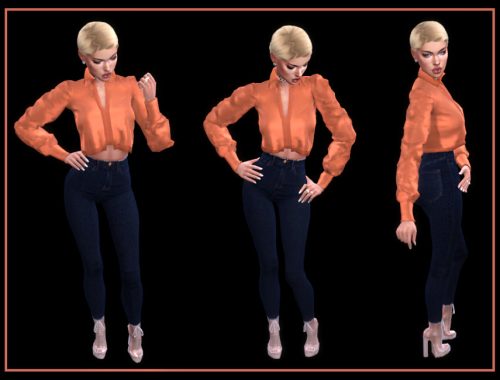 NFF satin shirt