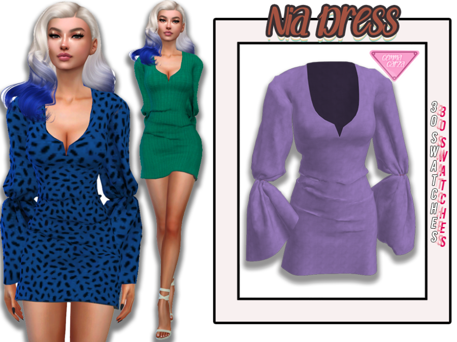 Nia Dress! - The Sims 4 Catalog