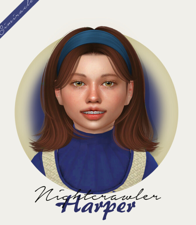 Nightcrawler Harper Hair Kids Version The Sims 4 Catalog
