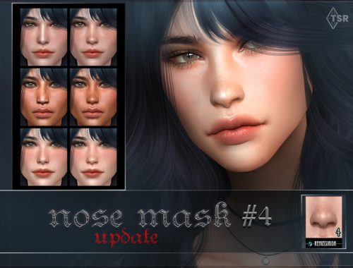 Nose mask 04 UPDATE for sim creators