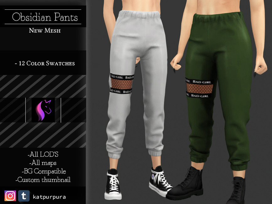 Obsidian Pants - The Sims 4 Catalog