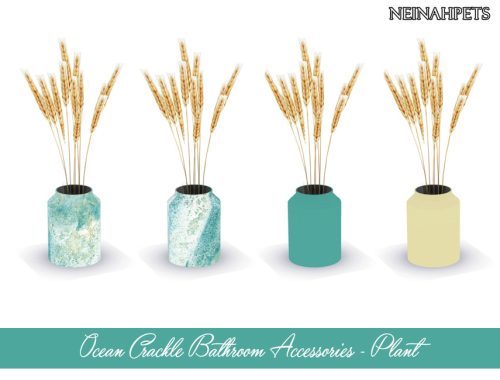 Ocean Crackle Bathroom Accessories {Mesh Required}