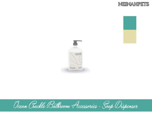 Ocean Crackle Bathroom Accessories {Mesh Required}
