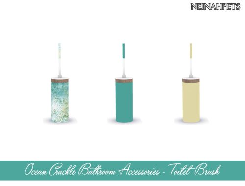 Ocean Crackle Bathroom Accessories {Mesh Required}