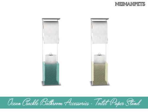 Ocean Crackle Bathroom Accessories {Mesh Required}