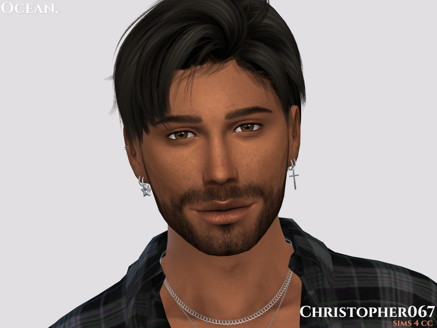Ocean Earrings / Christopher067 - The Sims 4 Catalog