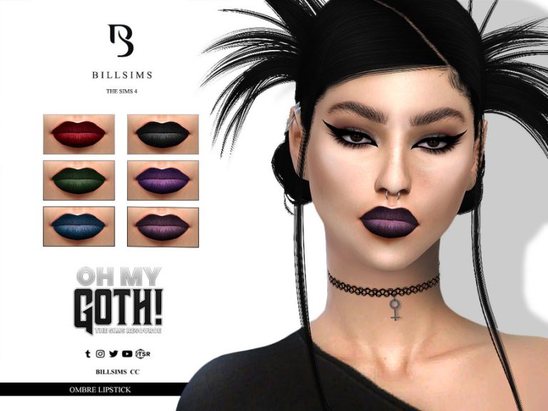 Oh My Goth Ombre Lipstick The Sims 4 Catalog