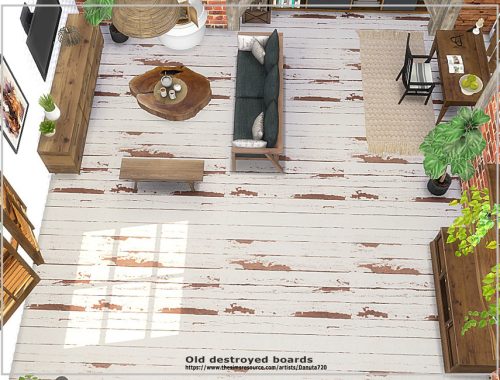 Old destroyed boards