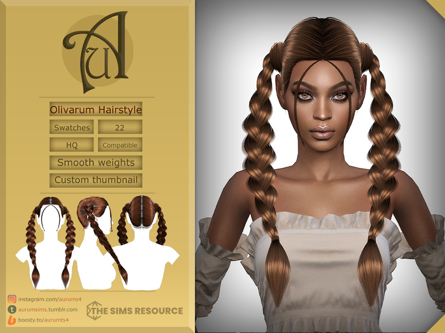 Olivarum - Hairstyle - The Sims 4 Catalog