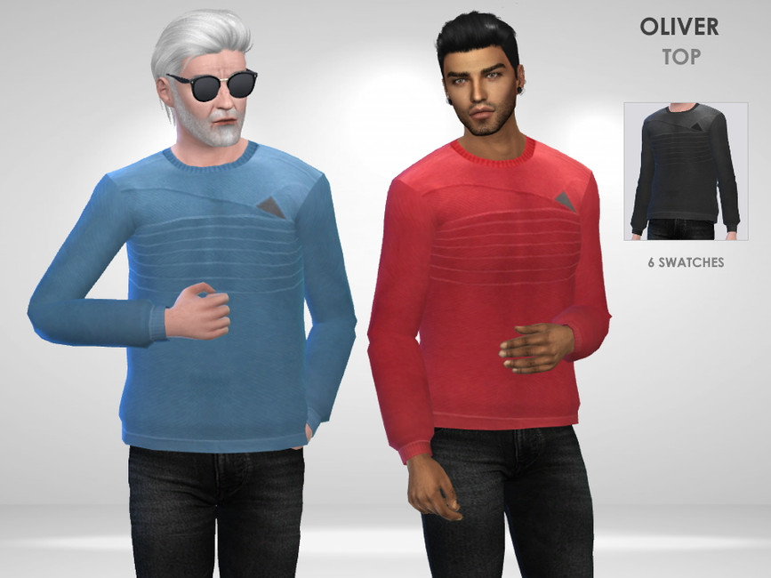 Oliver Top - The Sims 4 Catalog