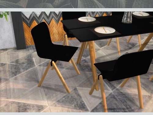 Olivya Dining Set at Dinha Gamer