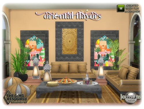 Oriental flavors living room