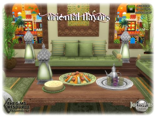 Oriental flavors living room