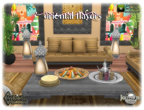 Oriental flavors living room