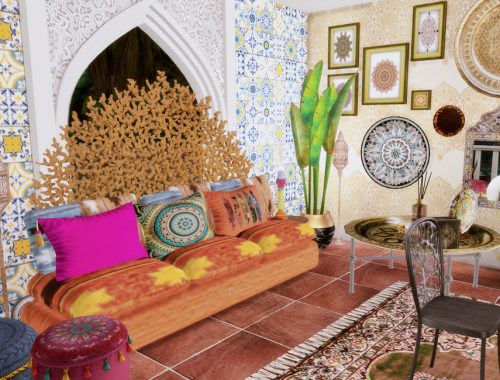 Oriental terrace