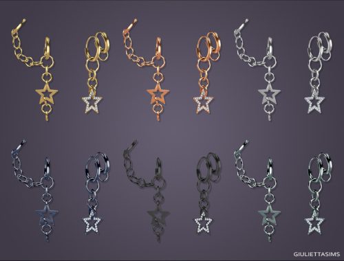 Orion Star Pendant Earrings (for male and female)