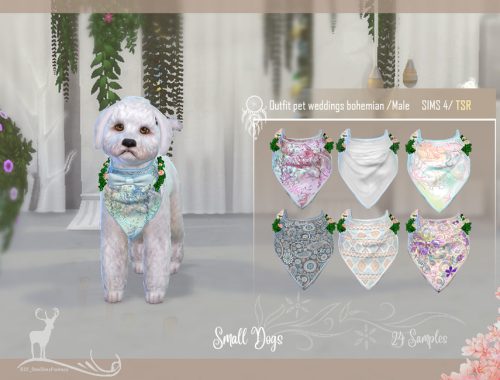 Outfit pet weddings bohemian Small Dog
