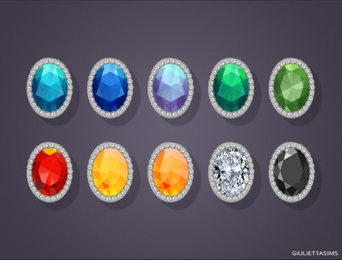Oval Gemstone Earrings