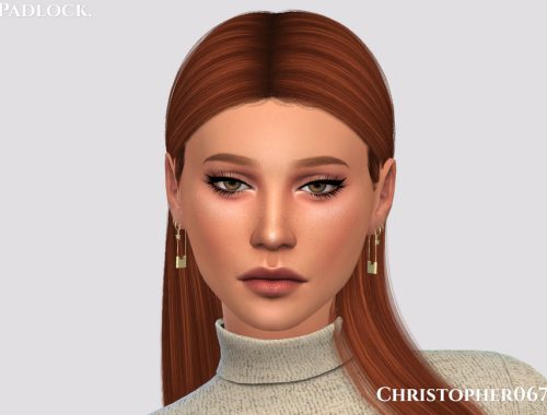 Padlock Earrings / Christopher067