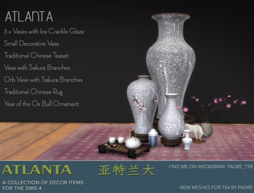Padre Atlanta Set of Decor Items