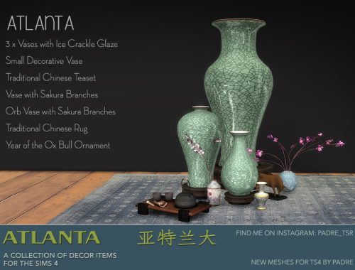 Padre Atlanta Set of Decor Items