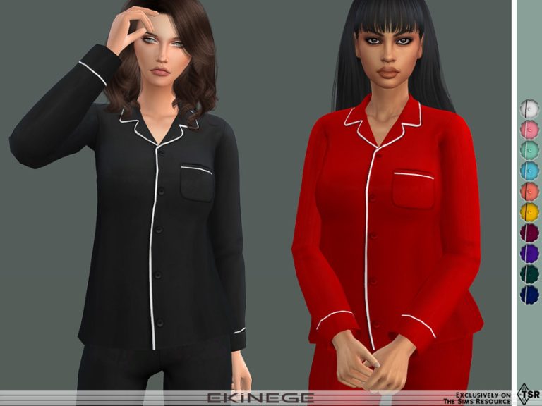 Pajama Shirt - Set25-1 - The Sims 4 Catalog