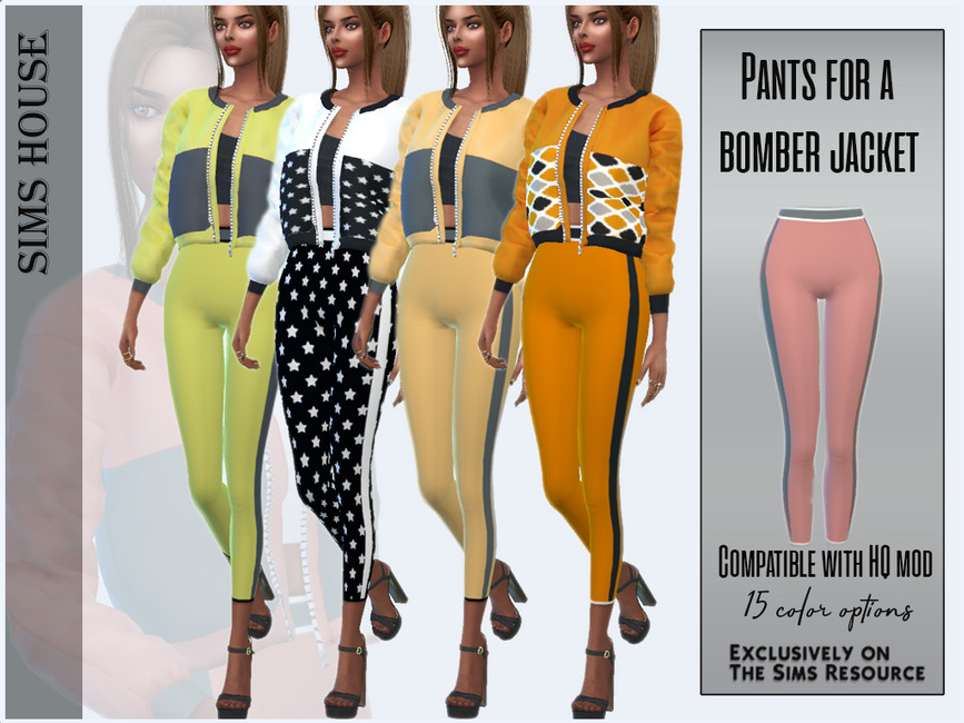 Pants for a bomber jacket - The Sims 4 Catalog