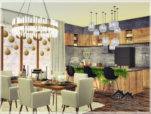 Papa Noel 2020- Kitchen with Dining