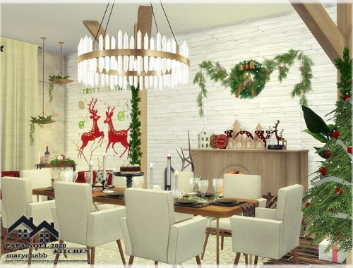 Papa Noel 2020- Kitchen with Dining